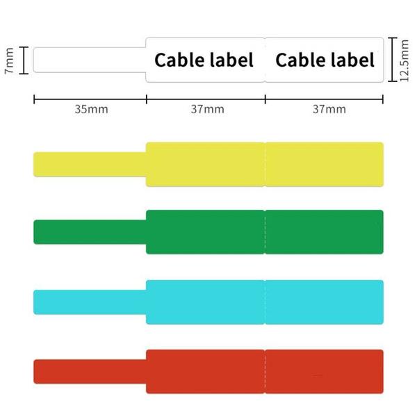 Imagem de Impressora de etiqueta de cabo, impressora Bluetooth portátil portátil,