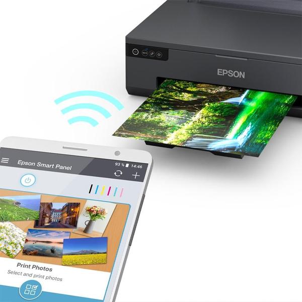 Imagem de Impressora Fotográfica Epson EcoTank L18050, Colorida, Wi-Fi, USB, Preto - C11CK38301