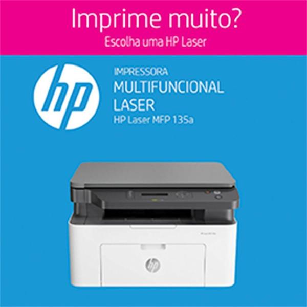 Imagem de Impressora HP Laser 135A, Laser, Mono, 110V - 4ZB82A