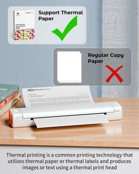 Imagem de Impressora portátil Phomemo M08F-Letter Wireless iOS Android