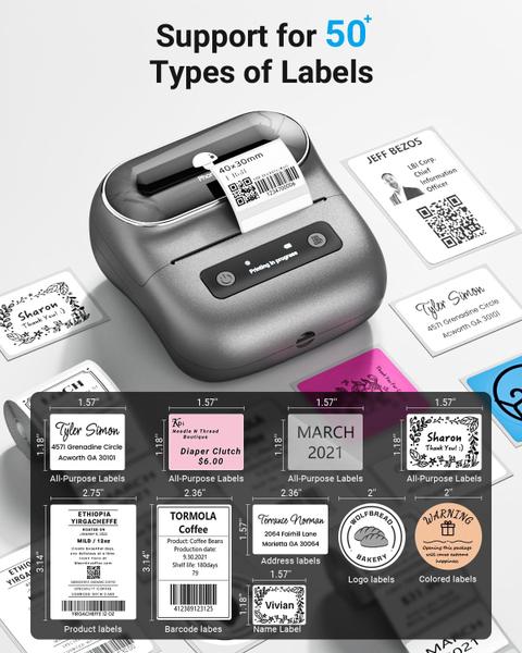 Imagem de Impressora térmica Bluetooth de código de barras Label Maker Phomemo M220