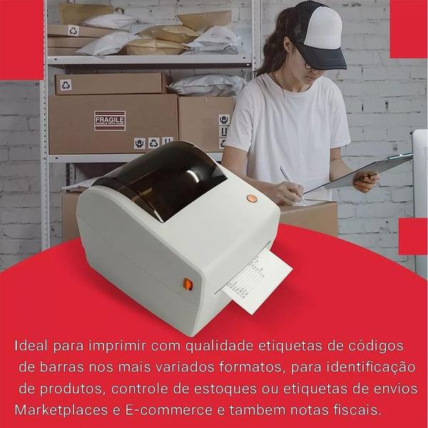 Imagem de Impressora Termica Codigo De Barras E Etiqueta Nao Utiliza Ribbon Possui Sensor Opto E Termistor - Tomate