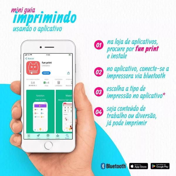 Impressora Térmica Infantil Recarregável - Atena Imagem de Impressora Térmica Infantil Recarregável