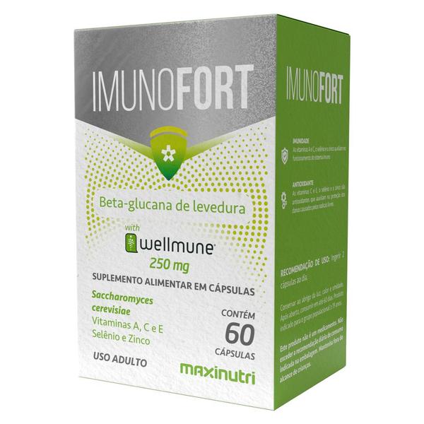 Imagem de Imunofort Wellmune 250mg 60 Cápsulas Maxinutri