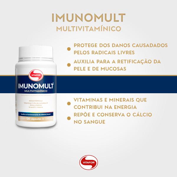 Imagem de Imunomult Multivitamínico  120 cápsulas - Vitafor 