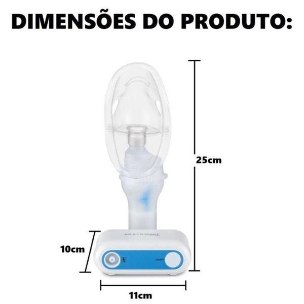 Imagem de Inalador Compressor Nebcompact - Multilaser Saúde - Hc025