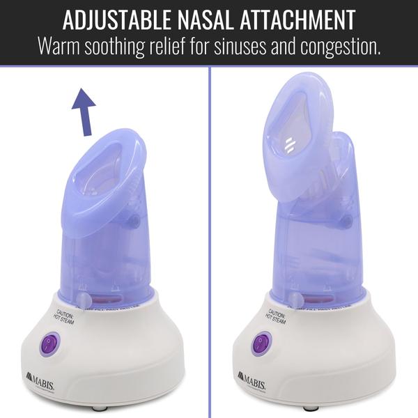 Imagem de Inalador de vapor Mabis com máscara facial e nasal ajustável 60mL