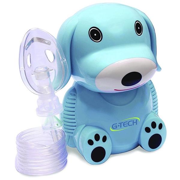 Imagem de Inalador e Nebulizador Infantil Azul Nebdog Bivolt Tecnologia SuperFlow G-tech