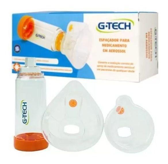 Imagem de Inalador Nebulizador + Espaçador + Soro 50 Ml G-tech