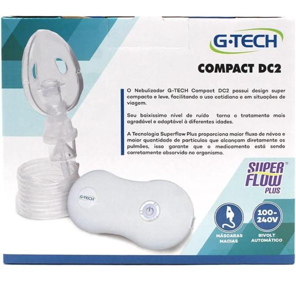 Imagem de Inalador Nebulizador G-tech Compact DC2