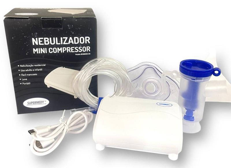 Imagem de Inalador/Nebulizador Mini Compressor Bivolt - Supermedy