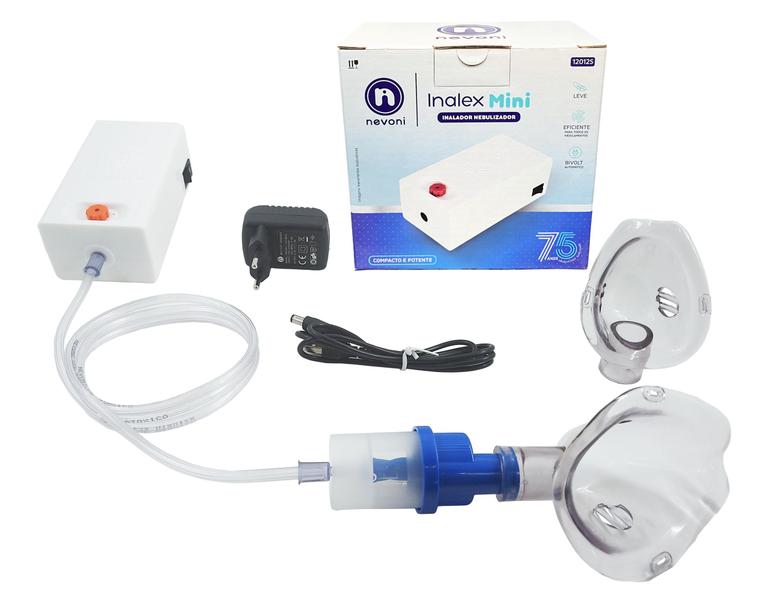 Imagem de Inalador Nebulizador Nevoni Inalex Mini 12012