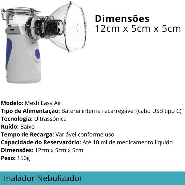 Imagem de Inalador Nebulizador Portátil Bivolt, Silencioso para Alívio Rápido de Sinusite