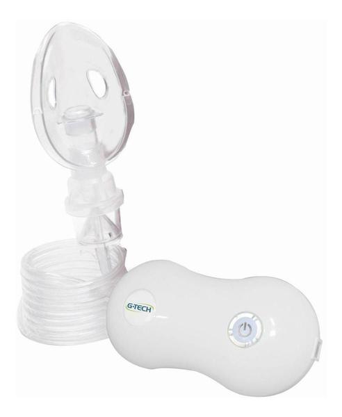 Imagem de Inalador Nebulizador Portátil Compact DC 2 G-tech + Soro Fisiológico