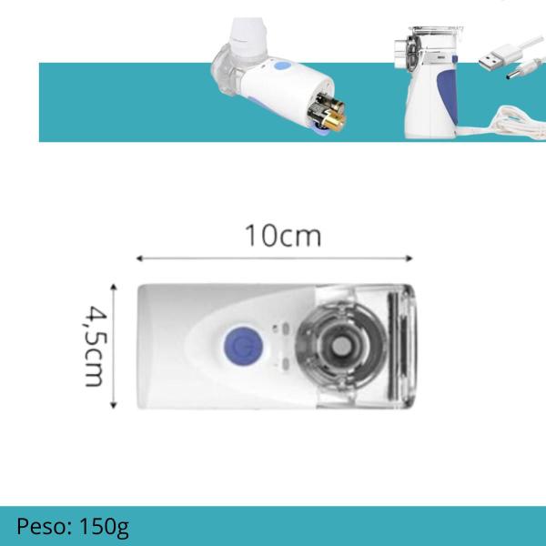 Imagem de Inalador Nebulizador Portátil, Eficiente para Crianças e Adultos