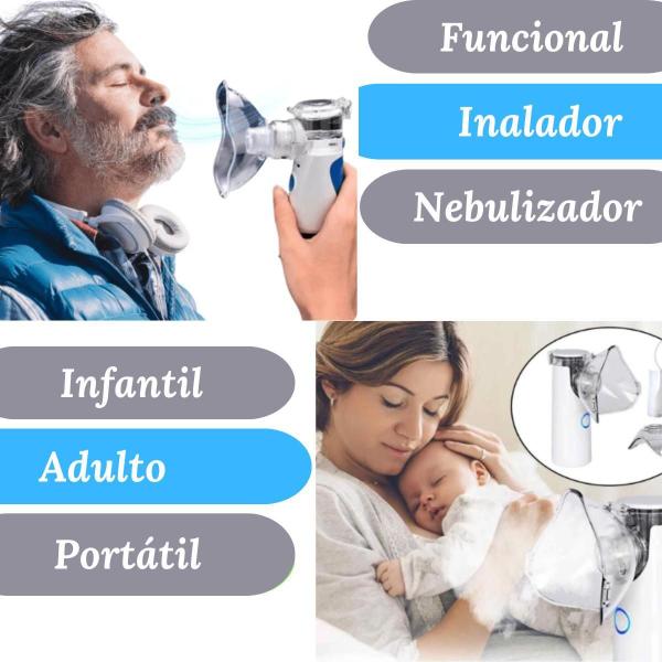 Imagem de Inalador Nebulizador Portátil - Ideal Para Família