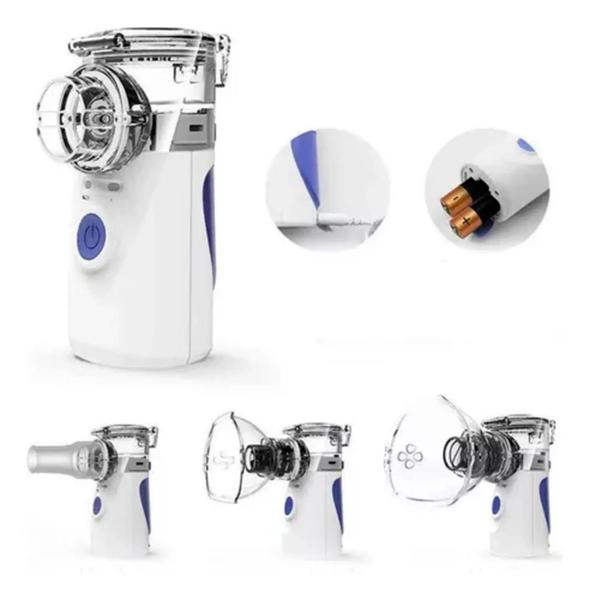Inalador Recarregavel Mesh Portátil usb ou sem fio. Imagem de Inalador Recarregavel Mesh Portátil usb ou sem fio.
