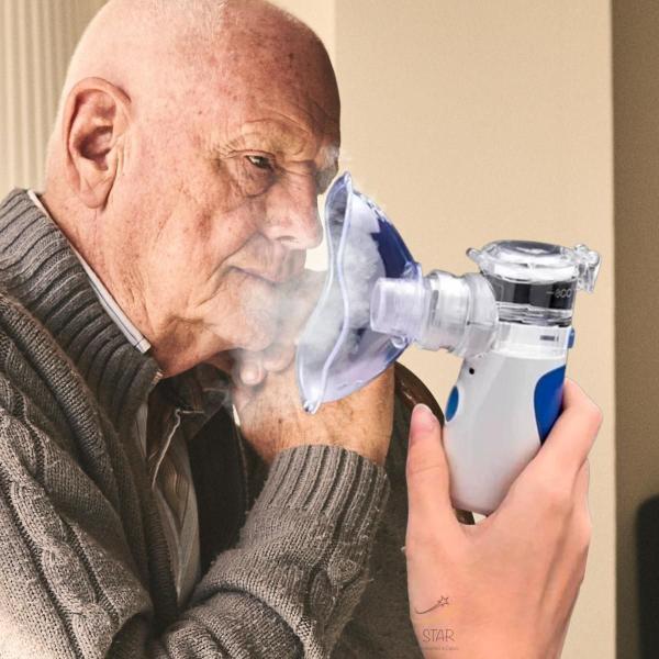 Imagem de Inalador Recarregável Portátil Sem Fio Mesh Nebulizador Bivt