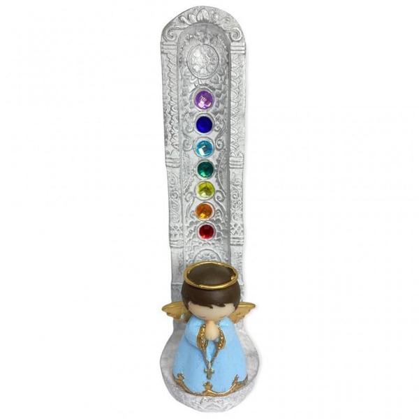 Imagem de Incensário 7 Chakras Católico 22Cm Resina - Escolha O Santo