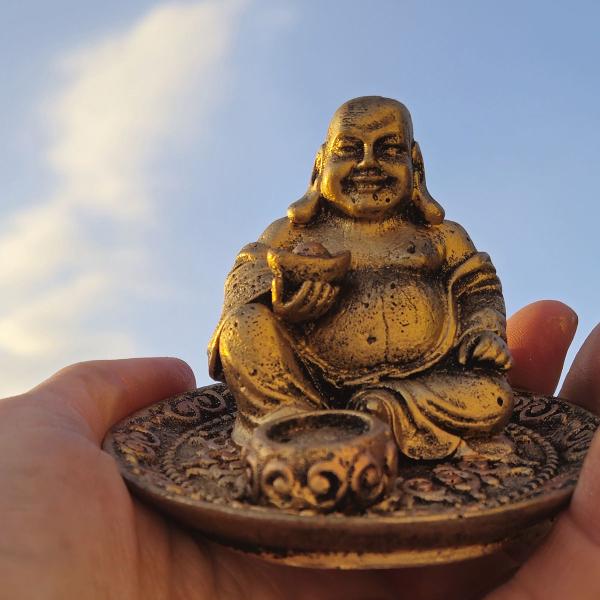 Imagem de Incensário Buda Chinês Pratinho Para 3 Incensos 13099
