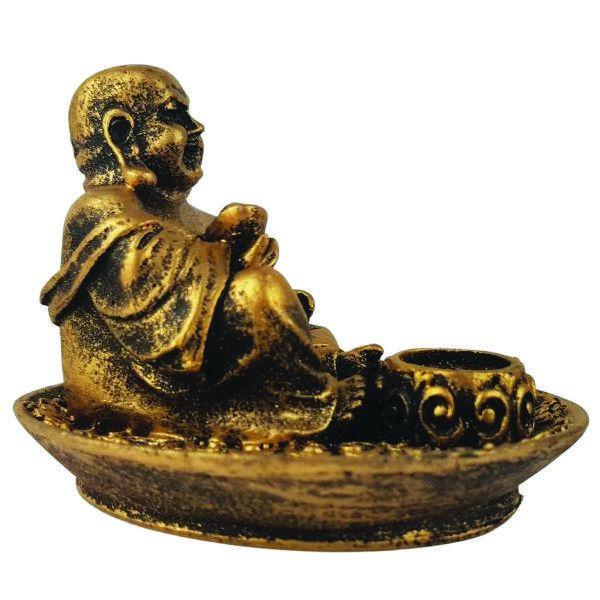 Incensário Buda Chinês Pratinho Para 3 Incensos 13099 - Mana Om Imagem de Incensário Buda Chinês Pratinho Para 3 Incensos 13099