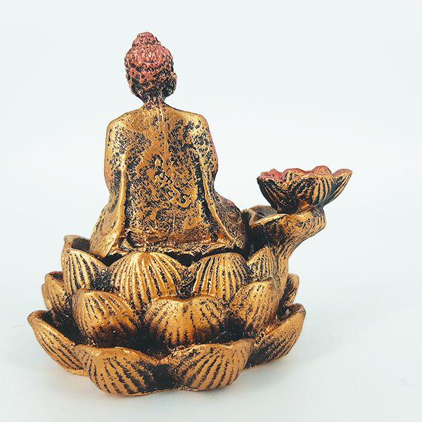 Imagem de Incensário Buda Na Flor De Lótus Meditando 13081