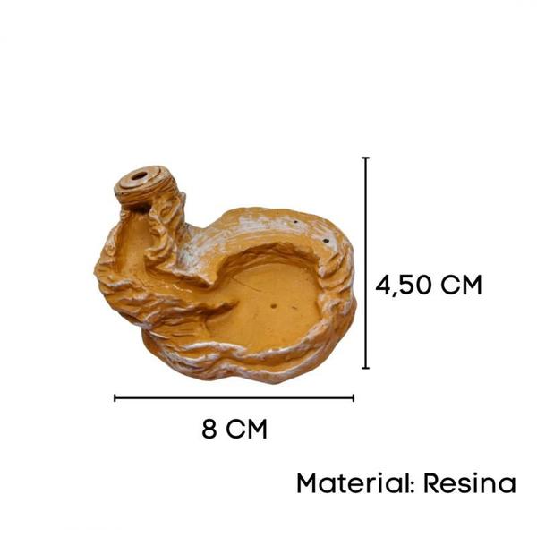 Imagem de Incensário Cascata 4,5 cm Universal Resina - Selecione a Cor