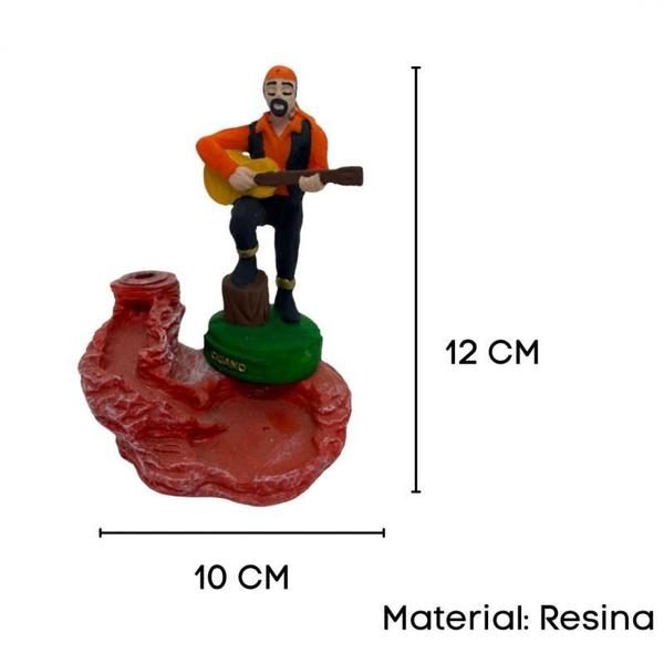 Imagem de Incensário Cascata Cigano Em Resina 13 Cm Umbanda Candomblé