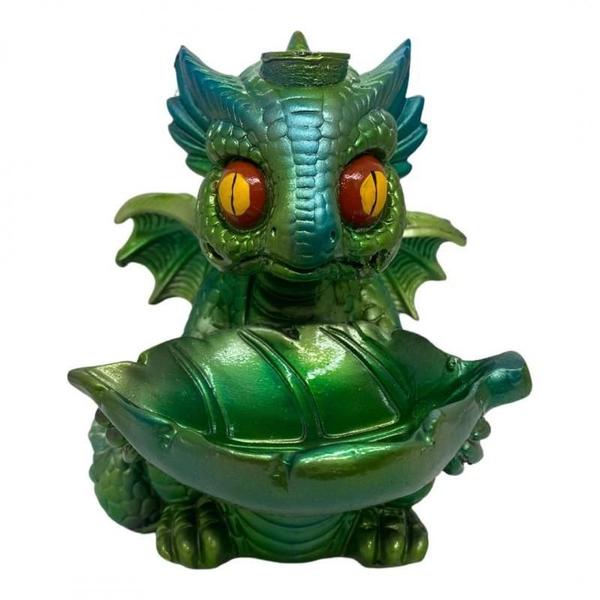 Imagem de Incensário Cascata Dragão Baby 12 Cm Resina - Selecione Cor