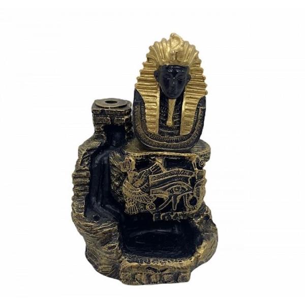 Incensário Cascata Faraó Egpcio 10 Cm + 10 Incensos - Lua Mística - 100% Original - Loja Oficial Imagem de Incensário Cascata Faraó Egpcio 10 Cm + 10 Incensos