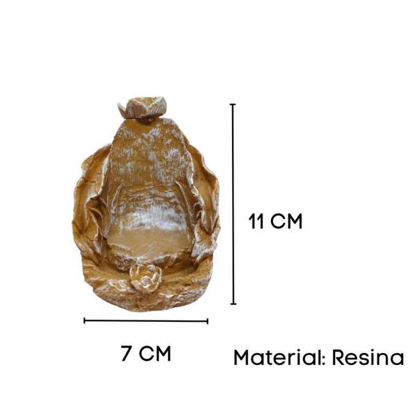 Imagem de Incensário Cascata Folha 11Cm Universal Resina-Selecione Cor