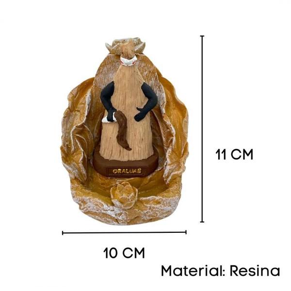 Imagem de Incensário Cascata Folha Orixá 12Cm Resina - Selecione A Cor