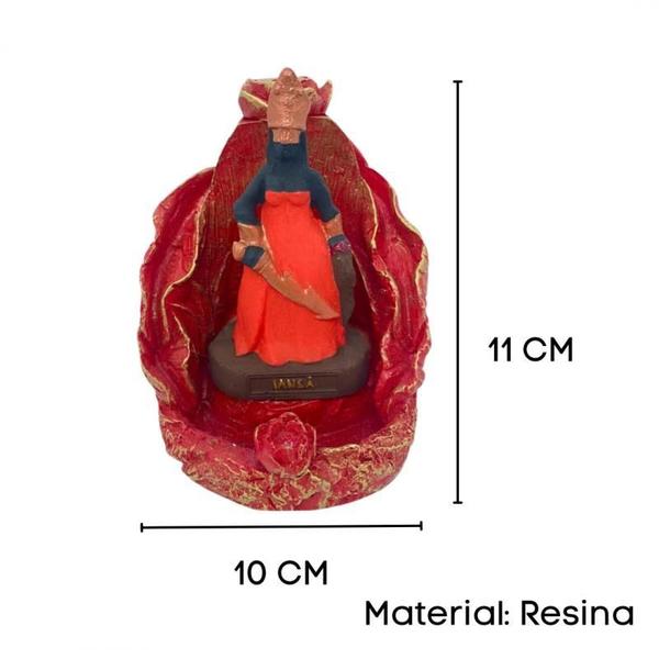 Imagem de Incensário Cascata Folha Orixá 12Cm Resina - Selecione A Cor