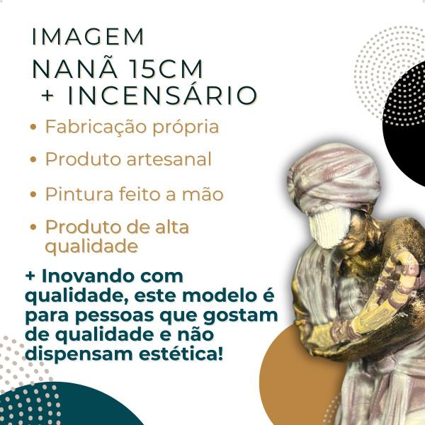 Imagem de Incensário Cascata (G) Nanã  - Imagem Umbanda