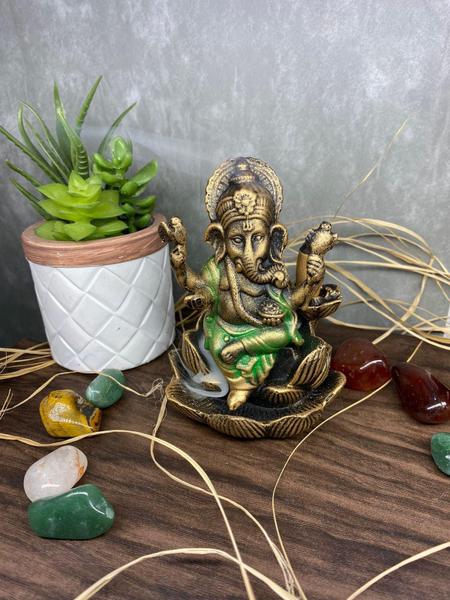 Imagem de Incensário Cascata Ganesha - Decoração Em Resina