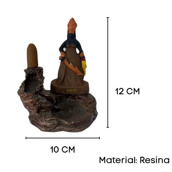Imagem de Incensário Cascata Orixá Iansã Em Resina 12Cm- Escolha A Cor