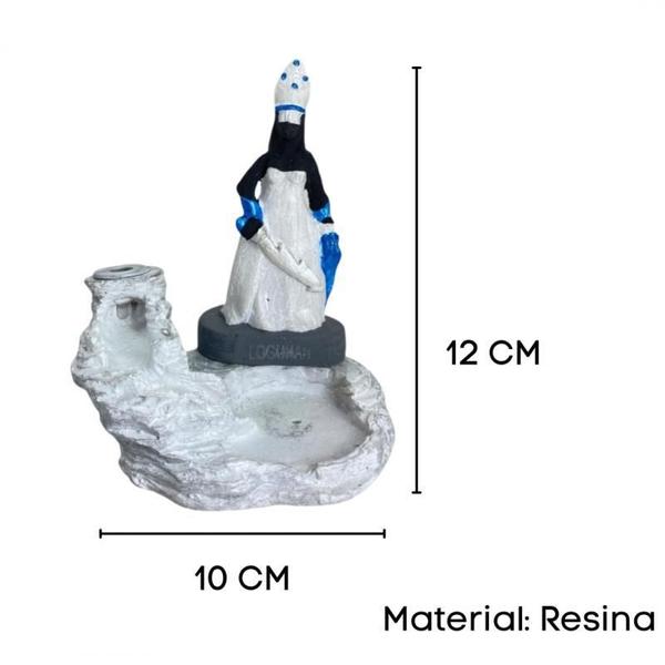 Imagem de Incensário Cascata Orixás Em Resina 12 Cm - Escolha A Cor