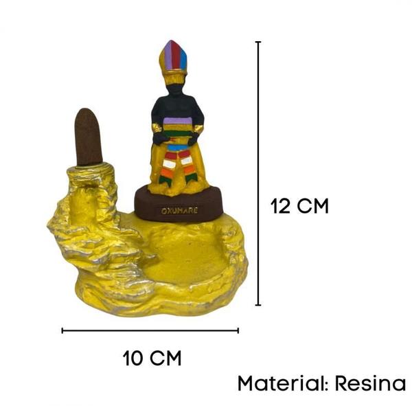 Imagem de Incensário Cascata Orixás Em Resina 12 Cm - Escolha A Cor