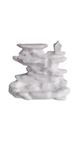 Incensário Efeito Cascata Pedras Cachoeira Backflow Cone Vareta Gesso Cru Para Pintar - arte & decoração Imagem de Incensário Efeito Cascata Pedras Cachoeira Backflow Cone Vareta Gesso Cru Para Pintar