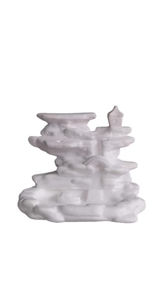 Incensário Efeito Cascata Pedras Cachoeira Backflow Cone Vareta Gesso Cru Para Pintar - arte & decoração Imagem de Incensário Efeito Cascata Pedras Cachoeira Backflow Cone Vareta Gesso Cru Para Pintar