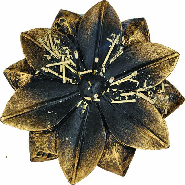 Incensário FLor De Lótus Grande Para 5 Incensos 13098 - Mana Om Imagem de Incensário FLor De Lótus Grande Para 5 Incensos 13098