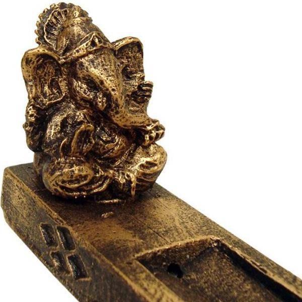 Imagem de Incensário Ganesha Zen Gold 13035