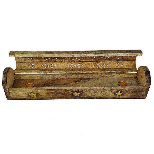 Incensário Madeira Box Grande 700 - Mana Om Imagem de Incensário Madeira Box Grande 700