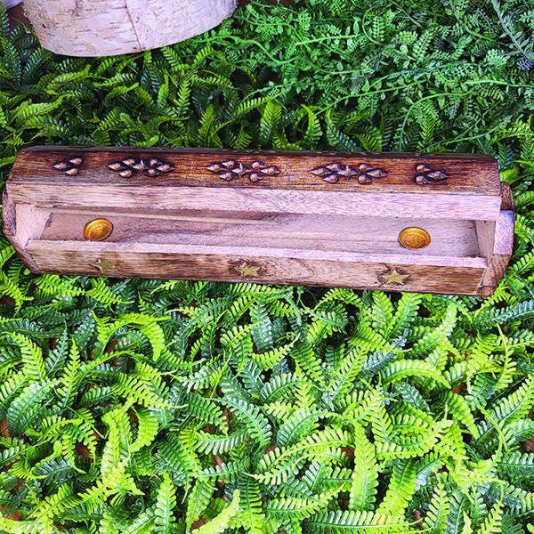 Incensário Madeira Box Grande 700 - Mana Om Imagem de Incensário Madeira Box Grande 700