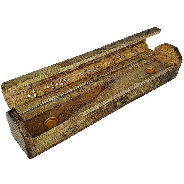 Incensário Madeira Box Grande 700 - Mana Om Imagem de Incensário Madeira Box Grande 700