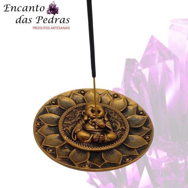 Imagem de Incensário Prato Buda na Flor de Lotus