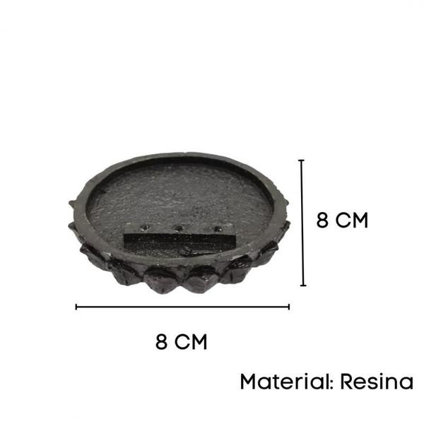 Imagem de Incensário Redondo 8Cm 3 Varetas Universal Em Resina