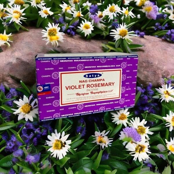 Imagem de Incenso Alecrim Massala Violet Rosemary Satya 12 Cxs 12 Var