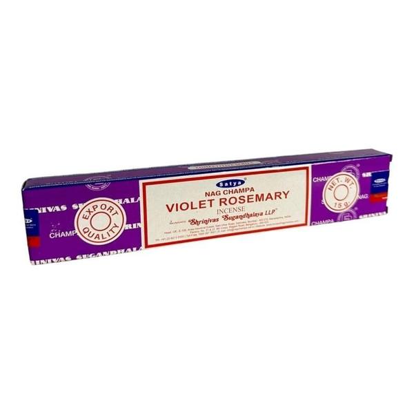 Imagem de Incenso Alecrim Massala Violet Rosemary Satya 12 Cxs 12 Var