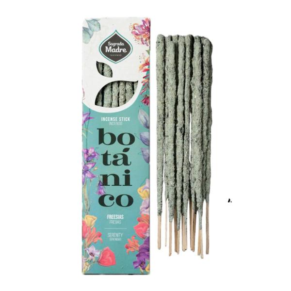 Incenso Botânico Frésia Serenidade Sagrada Madre 23 cm Imagem de Incenso Botânico Frésia Serenidade Sagrada Madre 23 cm